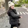 Jaqueta de Penas para Meninas 2025 Inverno Novo Estilo Popular Estilo de Inverno para Bebê Jaqueta Feminina Jaqueta de Penas para Crianças
