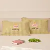 Funda de almohada de algodón puro, Par de algodón, Funda de almohada de gasa de dibujos animados, Antideslizante, Anticaída, Funda de almohada para el hogar, Paquete individual