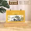 Calendário de Mesa Ano Novo 2027 Ano do Carneiro Estilo Chinês Madeira Maciça Personalizado Calendário de Mesa Criativo para Negócios Calendário de Alta Qualidade Ornamento de Mesa