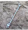 Suporte de vara de pesca telescópico universal multi-cor tipo botão de liga de alumínio, montado na traseira, para pesca de peixes grandes, com haste antiderrapante e absorvente de choque