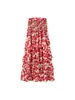 Comercio Exterior Transfronterizo Verano 2026 Venta Caliente Elegante Estampado Floral Sin Mangas Estilo Vacacional Falda Conjunto de Dos Piezas