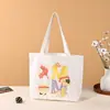 Bolsa de Lona Logo Personalizado Bolso Universal Bolsa de Algodón en Blanco Bolsa de Lona Publicitaria Personalizada Bolsa Promocional Ecológica