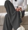 Pantalones Nube de Pierna Ancha para Mujer, Corte Delgado para Figuras Pequeñas, Estilo Fino de Otoño, Pantalones de Talla Grande para Mujer, Pantalones Deportivos de Otoño e Invierno para Cuerpo con Forma de Pera