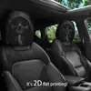 Funda para reposacabezas de coche con calavera insonorizada impresa personalizada, universal para asientos de coche, se puede personalizar con etiquetas y se hace bajo pedido con imágenes proporcionadas