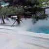 Fonte de névoa de água spray paisagismo de jardim de villa pátio ponto cênico fonte sistema de spray artificial