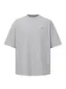 Nanxia Disguise Verano Nueva Colección Unisex Exterior Clásica Holgada Estampado de Espuma Gruesa Manga Corta Camiseta con Letras