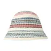 2025 Nuevo Sombrero de Pescador Tejido para Viajes de Primavera y Verano para Mujer, Sombrero de Cubo Delgado Transpirable para Mostrar la Cara, Cubre Cara Pequeña, Sombrero de Cubo