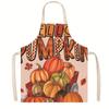 Delantal Transfronterizo para el Día de Acción de Gracias con Decoraciones de Pavo y Calabaza, Resistente a las Manchas, Regalo Festivo