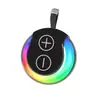 Alto-falante Bluetooth sem fio portátil à prova d'água IPX6 transfronteiriço, portátil para exterior, luzes RGB, mini subwoofer