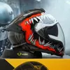 Nuevo Casco de Motocicleta Eléctrica Certificado Dot Estándar Nacional, Casco de Motociclista para Hombre, Casco Integral para Motocicleta de Hombre para Crucero