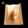 Bolsa de OPP sellada personalizada para galletas, pan, ventana, papel kraft, para hornear, con lazo de seda transparente, para envasar alimentos tostados.