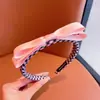Diadema Elegante para Niña Lazo de Cinta a Cuadros Diadema Infantil Hebilla para el Cabello Tocado de Princesa Coreana Pasador Nuevo Estilo