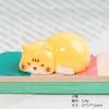 Accesorios de Resina para Manualidades Animales Lindos de Caricatura Acostados Pegatinas de Pegamento de Crema para Fundas de Teléfono Pegatinas para Refrigerador Materiales para Hebillas de Zapatos