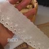 Encaje de bordado de algodón unilateral de alta calidad, materiales de costura decorativa para prendas, accesorios decorativos para el borde del cuello de muñecas DIY