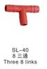 Conector Reductor de Tubería para Líneas de Agua de Acuacultura, Plástico PVC Grande a Pequeño Tapón de 1/2 Pulgada a 3/4 Pulgada, Codo en T, Codo, Conector Recto