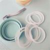 Selos de silicone de grau alimentício Anel de vedação de silicone transparente e branco Anel de vedação de tampa de copo de água