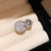 Anillo Abierto Redondo de Estrella de Zirconio para Mujer Simple Moda Lujo Ligero Diseño de Nicho Sentido del Temperamento Joyería Versátil para Mano