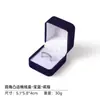Caja de joyería aterciopelada con esquinas redondeadas, caja de almacenamiento de accesorios con borde elevado, caja para joyas, colgantes y collares, caja de embalaje para pulseras y anillos de jade