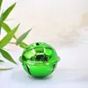 30,40, 50mm Campana Lacada Dorada Plateada Navideña Llavero para Árbol de Navidad Mascota Bolsa Accesorios DIY