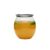Latas, botellas de bebidas, botellas de té de leche de moda, latas esféricas de plástico de grado alimenticio para café desechables, botellas de jugo