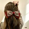 Pinza para el pelo con lazo de cinta para niñas, Accesorio para el pelo de cinta de seda de alta gama, Tamaño grande para cabello grueso