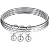 TikTok Explosivo Tres Vidas III Campana Tres Anillos Pulsera para Mujer Lujo Ligero Diseño de Nicho Nueva Moda China Pulsera para Novia