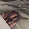 Sistema de color suave y tierno mejora cuerda de cordón de melocotón firme cabeza de bola pequeña atada apretada recomendada por blogger para el pelo de niña banda de goma