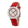 Nuevo Reloj de Mujer de Cuero con Diamantes Completos a la Moda, Mismo Estilo que en Tiktok Reloj de Cuarzo, Correa de Cuero Impermeable, Reloj de Pareja para la Fortuna