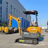 Fábrica Desenvolve Escavadeira de Esteiras Multiuso de 2 Toneladas, Plantadeira Agrícola para Abertura de Valas, Pequeno Britador de Engenharia
