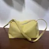 Bolso Bandolera de Cuero 2026 Nuevo Simple Color Sólido Bolso para el Trabajo Vintage Suave Bolso de Hombro Único Estilo Coreano Casual Bolso de Piel Genuina