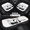 Almofada de Assento de Carro Inverno Pelúcia Peça Única Deusa Fofa Desenho Animado Panda Traseira Veludo Mink Alta Qualidade Assento Principal do Motorista