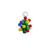 Serie navideña de colores tridimensionales con dibujos animados de árbol de Navidad, colgante de esmalte de colores, accesorios DIY, pulsera, collar, tocado femenino, colgante
