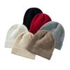 Gorro 100% cachemir para mujer, de moda, suave, cálido, sencillo, estilo occidental, para otoño e invierno, moderno, combinable, informal, para bolso y cabeza.