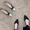 Zapatos Planos de Punta Cuadrada y Boca Baja para Mujer, Nuevo Estilo Verano 2026, Malla de Encaje Hueca, Zapatos de Trabajo de Suela Suave, Mocasines