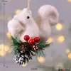 Colgante de Muñeco Oso Navideño, Decoración de Escena Navideña, Atmósfera Festiva, Colgante de Muñeco Muñeco de Nieve Navideño al por Mayor