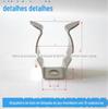 Braçadeira de alta qualidade T5 em aço inoxidável espessado Braçadeira para tubo T5 em aço inoxidável Braçadeira fixa espessada para tubo T5 Braçadeira para tubo de lâmpada T5