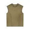 Selección del personal Verano Nuevo Resistente Lavado Retro Chaleco de Baloncesto para Hombre Cuello Redondo Transpirable Deportivo Sin Mangas Camiseta T97