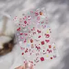 Pegatinas para Uñas de Pony de Año Nuevo 3D en Relieve Lindos Dibujos Animados Patrón de Tela Retro Uñas Portables Decoraciones de Pegatinas para Uñas DIY