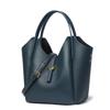 Bolsa de Mão da Moda, Couro Genuíno, Padrão Granulado, Bolsa de Ombro, Bolsa Transversal, Novo Estilo de Verão para Mulheres, Bolsa Saco de Couro Bovino de Primeira Camada