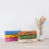 Caja de Madera Retro para Suculentas del Hogar O Adornos Rectangulares Madera Vieja Zakka Maceta de Madera Creativa Exhibidor de Plantas Suculentas