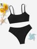 2026 Nuevo Traje de Baño Multicolor sin Tirantes Estilo Europeo y Americano para Niños Mayores, Traje de Baño Lindo y Elegante de Color Sólido, Bikini para Niñas de Aliexpress