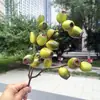 Fruta de Espinheiro-Alvar, Maçã Pequena, Pera, Fruta Artificial, Frutas Vermelhas Falsas para Casamento e Decoração de Casa, Atacado