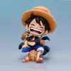 Al por mayor Figura de Luffy, Zoro, Sanji en versión Q sentado de una pieza Modelos de Juguetes de Moda Decoración de Coche