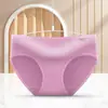 E-commerce Transfronteiriço do Sudeste Asiático A001 Roupa Íntima Feminina Estudantes Femininas Cor Pura Cintura Média Menina Sexy Bonita Calcinha Venda por Atacado