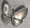 Broche Transfronterizo al Por Mayor Mariposa Simple Temperamento de Alta Gama Lujo Ligero Concha Diseño Pequeño Fragancia Nicho Broche Versátil