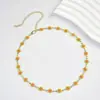 Collar Nuevo de Margarita Europeo y Americano Cadena para Clavícula de Diseño Creativo Celebridad de Internet Joyería de Alta Gama de Moda para Mujer Venta al por Mayor