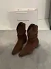 Temporada de Primer Encuentro~V Botas Martin hasta la pantorrilla Botas para mujer 2026 Otoño/Invierno Botines de Ante Botines Cortos Ajustados Marrón Melard