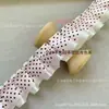 Acessórios de Renda Plissada de Bolinhas de Poliéster de Camada Dupla Material DIY Feito à Mão Tábua de Pintura Fita Acessórios de Cabelo Material para Caderno Decorativo