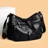 Bolso Transfronterizo Retro de Cuero Suave PU para Mujer Nuevo Estilo 2026 Moda Gran Capacidad Múltiples Compartimentos Bolso Tote Casual Bolso Cruzado