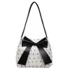 Bolsa de Axila com Laço Estilo Coreano para Mulheres 2025 Nova Bolsa de Ombro Casual Simples para o Dia a Dia Bolsa de Axila Versátil e Moderna para Mulheres